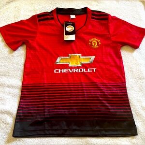 Manchester UNITED Jersey  shirt football, Boys Size 22